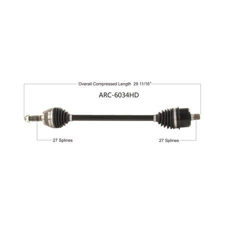 Wide Open Heavy Duty CV Axle for ARCTIC HD FRONT L/R WILDCAT XX 18-20 ARC-6034HD